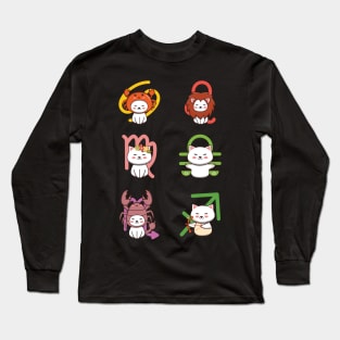 Zodiac Cat Pack Long Sleeve T-Shirt